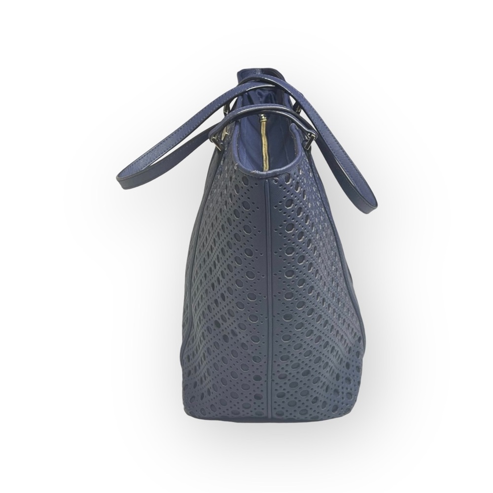 Kate Spade  Dally Newbury Lane Caining Large Tote Bag Handbag  French Navy  - Picture 4 of 16